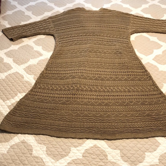 Chico’s 46”Long CableKnit Cardigan Sweater-💯% Cotton_PreOwned Perfect Condition - Picture 3 of 11